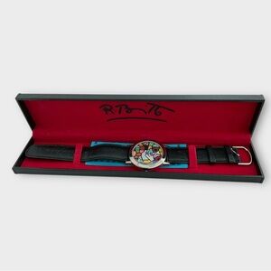 NEW IN BOX Romero Britto Dog Watch Pop Art Limited Edition 543/1500 Vintage 90's